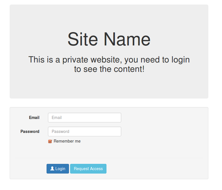 private site