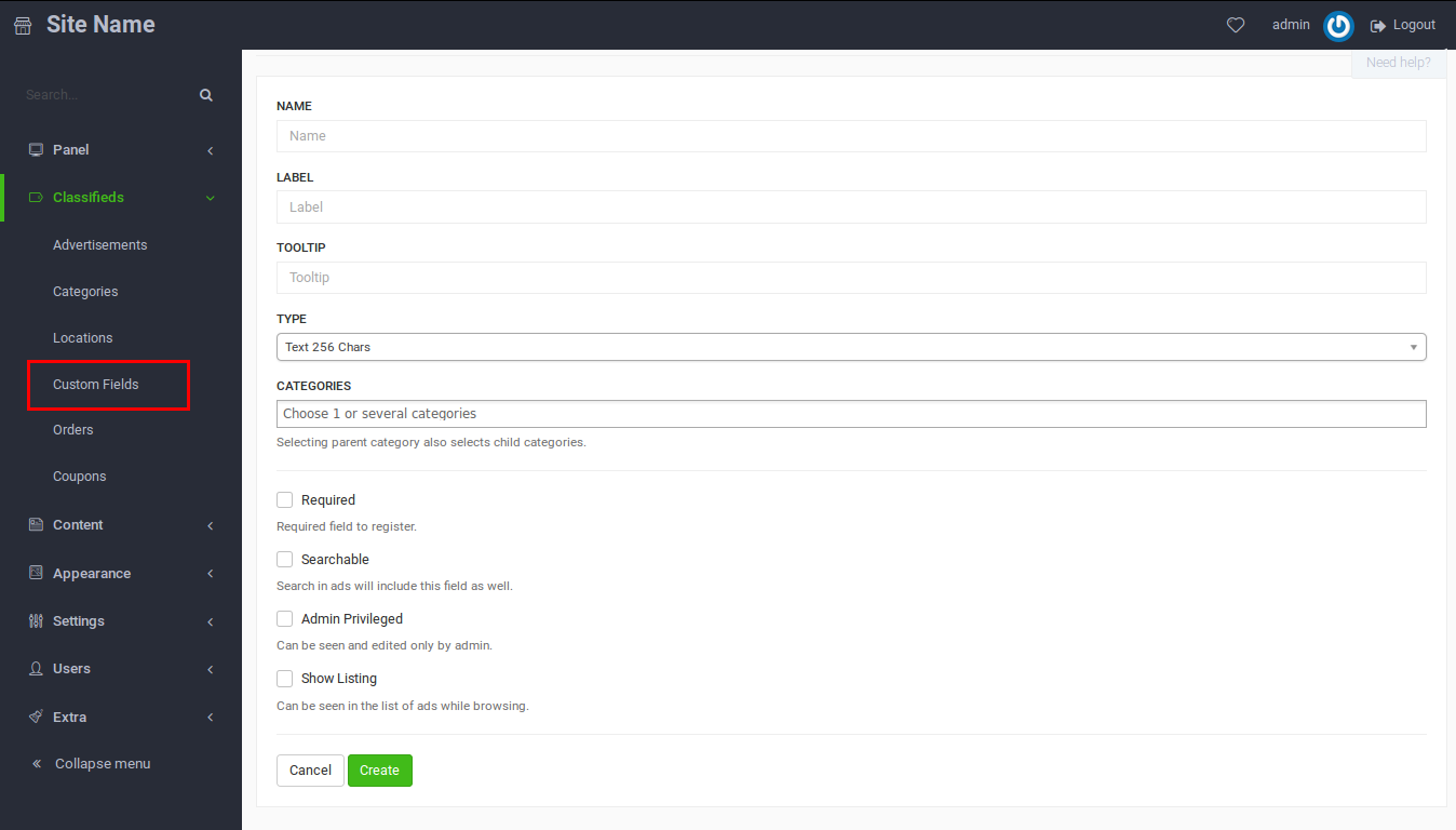 Create list c. Register fields. Ban status admin Panel. HC# Double collection how to create.